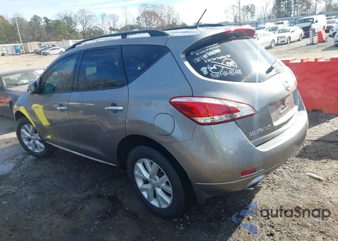 2012 Nissan Murano Sv z USA, uszkodzony, nr VIN JN8AZ1MW7CW205304